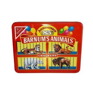 1987 Nabisco 85th Anniversary Barnum's Animal Crackers Tin Box